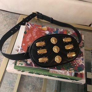 Black and Gold Fanny Pack